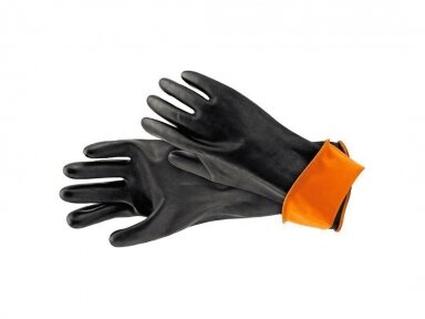 Short rubber gloves 35 cm