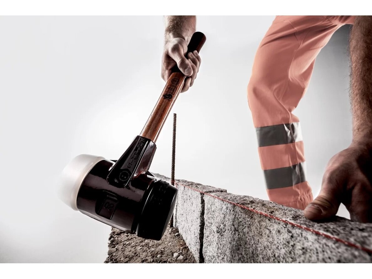Simplex soft-face mallet with soft inserts, cast iron housing and high-quality wooden handle, rubber composite / superplastic 12 Simplex soft-face mallet with soft inserts, cast iron housing and high-quality wooden handle, rubber composite / superplastic 12