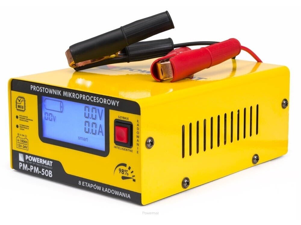 Powermat akumuliatorių įkroviklis 12/24V PM-PM-50B 2 Powermat akumuliatorių įkroviklis 12/24V PM-PM-50B 2