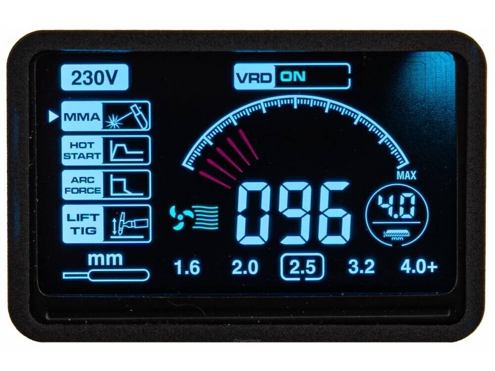 Powermat suvirinimo aparatas MMA PM-IMGT-330S LCD, 330A, 230V 11 Powermat suvirinimo aparatas MMA PM-IMGT-330S LCD, 330A, 230V 11