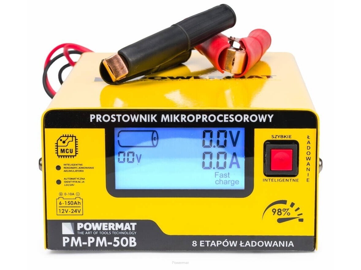 Powermat akumuliatorių įkroviklis 12/24V PM-PM-50B 1 Powermat akumuliatorių įkroviklis 12/24V PM-PM-50B 1