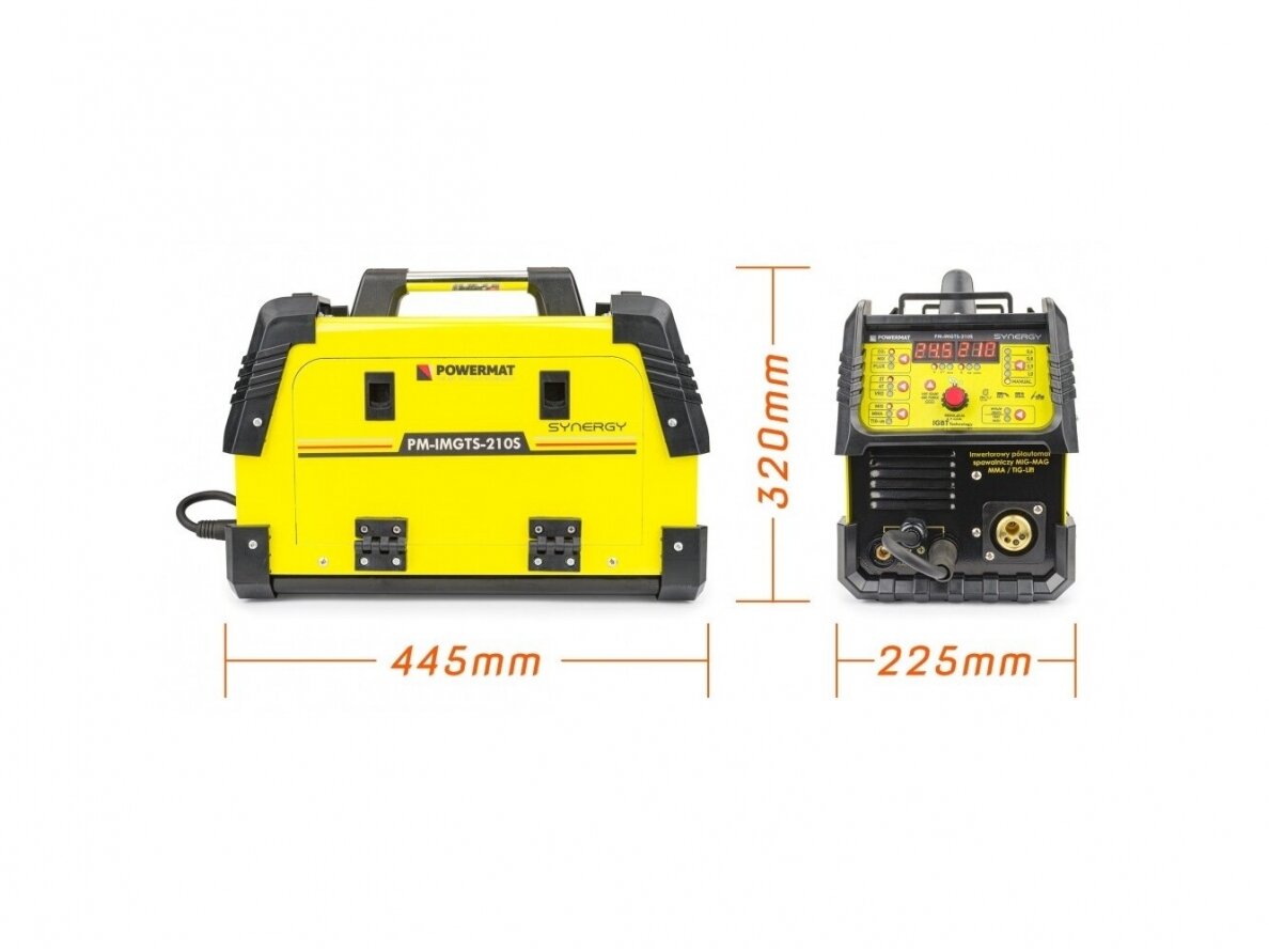 Powermat PM-IMGTS-210S SYNERGY sinerginis suvirinimo pusautomatis, 210A, 230V 8 Powermat PM-IMGTS-210S SYNERGY sinerginis suvirinimo pusautomatis, 210A, 230V 8