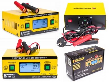 Зарядное устройство для аккумуляторов Powermat 6/24V PM-PM-60B Зарядное устройство для аккумуляторов Powermat 6/24V PM-PM-60B