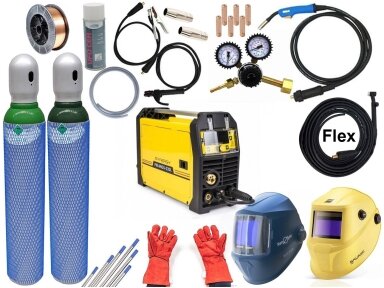 Powermat komplektas - PM-IMGS-220L SYNERGY suvirinimo pusautomatis, 220A, 230V, MIG/MAG/MMA/LIFT-TIG Powermat komplektas - PM-IMGS-220L SYNERGY suvirinimo pusautomatis, 220A, 230V, MIG/MAG/MMA/LIFT-TIG