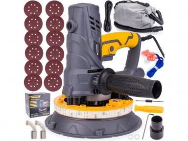 Powermat PM-DG-1500LM gipso šlifuoklis 1500W Powermat PM-DG-1500LM gipso šlifuoklis 1500W