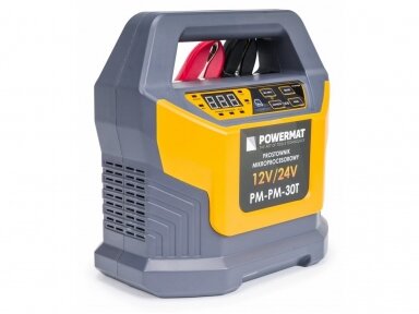Зарядное устройство-пусковое устройство для аккумуляторов Powermat PM-PM-30T 12/24V Зарядное устройство-пусковое устройство для аккумуляторов Powermat PM-PM-30T 12/24V