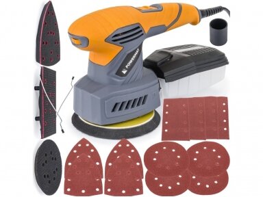 Powermat PM-SMO-3W1T Orbital Sander 3in1, 1200W, 125mm Powermat PM-SMO-3W1T Orbital Sander 3in1, 1200W, 125mm