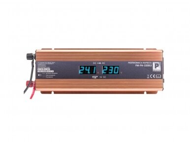 Powermat PM-PN-2200LS įtampos keitiklis LCD 24V 2200W