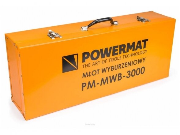 Powermat atskėlimo plaktukas PM-MWB-3000, SDS-HEX, 3000W, 45J 8