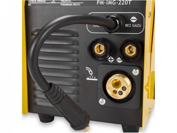 Powermat komplektas - suvirinimo pusautomatis PM-IMG-220T, 220A, 230V, MIG/MAG/TIG/MMA 8