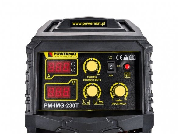 Powermat suvirinimo pusautomatis PM-IMG-230T, 230A, 230V, MIG/MAG/TIG/MMA 7