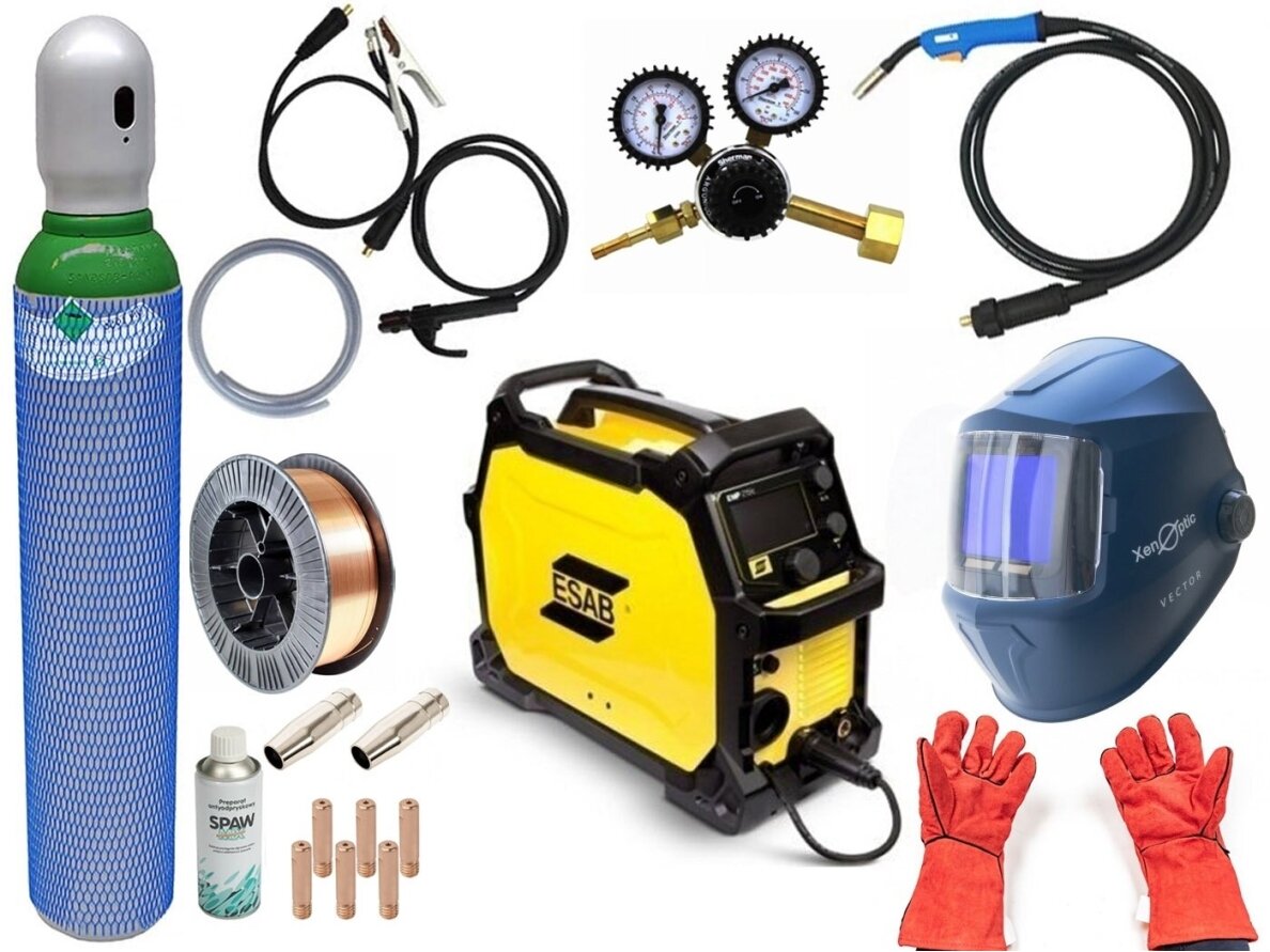 ESAB komplektas - Rebel EMP 215ic CE Suvirinimo pusautomatis, 240A, 230V 3
