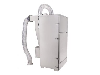 Resser stationary dust collector for sandblasting cabinet
