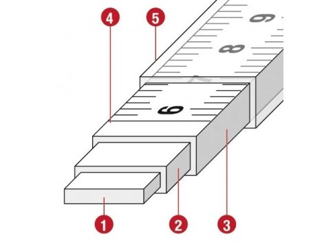Ruletė BMI Vario EG 1 (8 m) 2 Ruletė BMI Vario EG 1 (8 m) 2