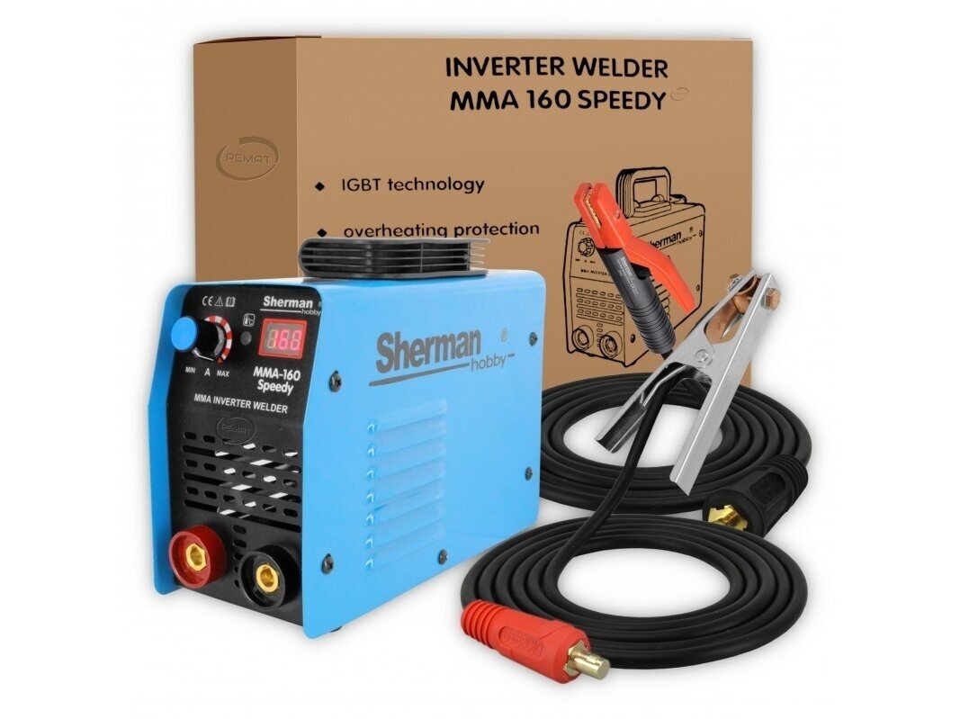 Sherman MMA 160 Speedy suvirinimo aparatas, 140A, 230V 7 Sherman MMA 160 Speedy suvirinimo aparatas, 140A, 230V 7