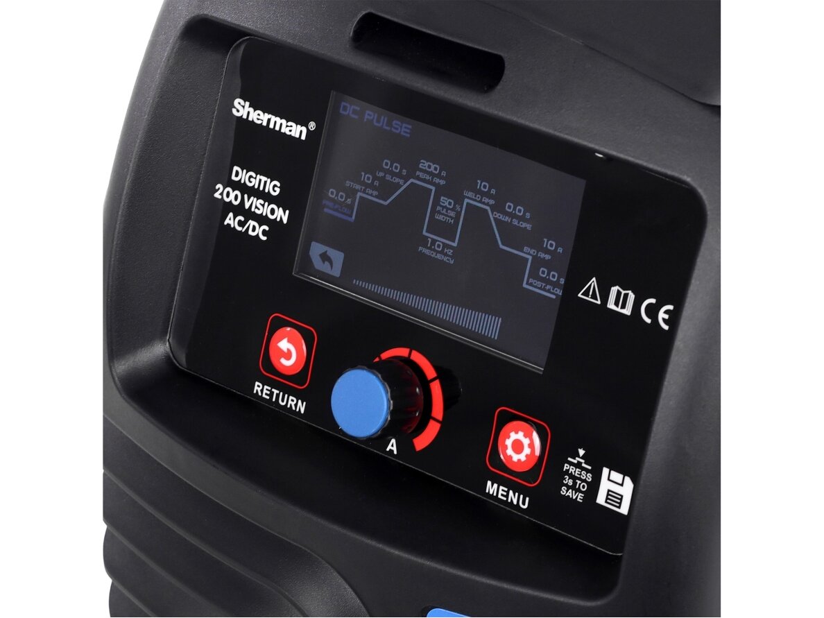 Сварочный аппарат Sherman DIGITIG 200 VISION AC/DC, 200A, 230V 6