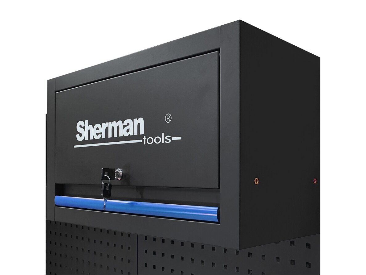 Sherman tool cabinet on casters with workbench, 14 elements 19 Sherman tool cabinet on casters with workbench, 14 elements 19