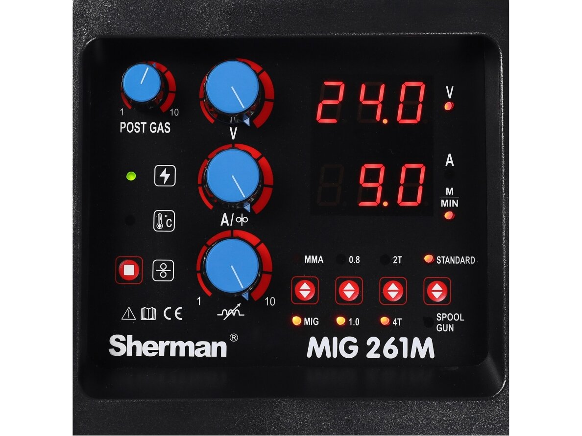 Sherman MIG 261M/4R suvirinimo pusautomatis, 250A, 230/400V 6