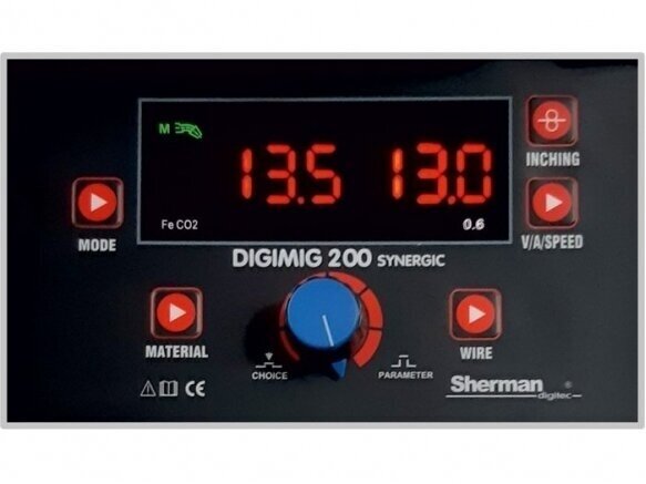 Sherman DIGIMIG 200 Synergic suvirinimo pusautomatis, 200A, 230V 4
