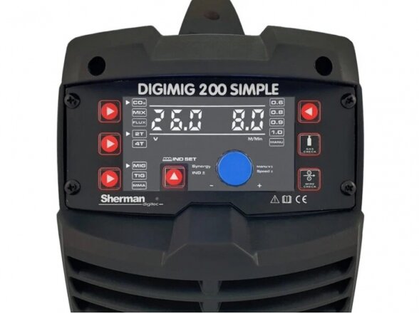 Sherman DIGIMIG 200 SIMPLE sinerginis suvirinimo aparatas, 200A, 230V 2
