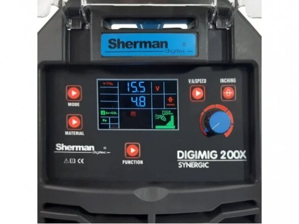 Sherman DIGIMIG 200X Synergic pusautomatis suvirinimo aparatas, 200А, 230V 1