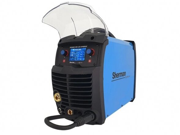 Sherman DIGIMIG 205 LCD SYNERGIC sinerginis suvirinimo aparatas, 200A, 230V Sherman DIGIMIG 205 LCD SYNERGIC sinerginis suvirinimo aparatas, 200A, 230V