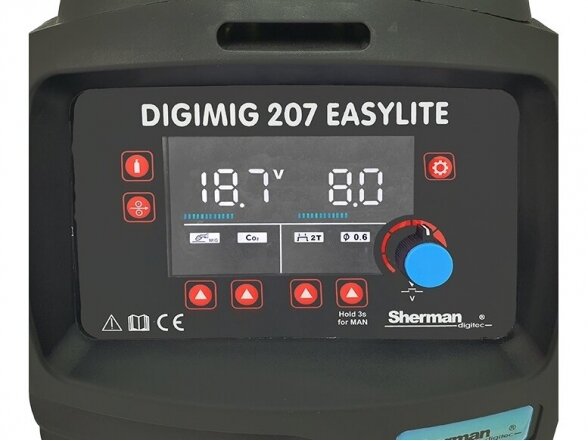 Sherman DIGIMIG 207 EASYLITE sinerginis suvirinimo aparatas, 200A, 230V 2