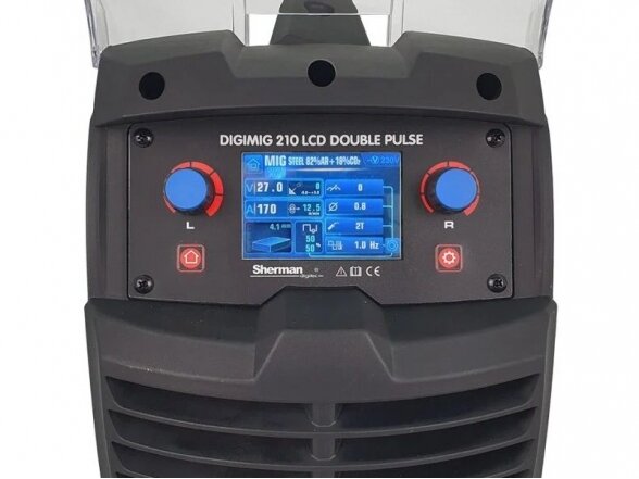 Sherman DIGIMIG 210 LCD DOUBLE PULSE sinerginis suvirinimo pusautomatis, 200A, 400V 2
