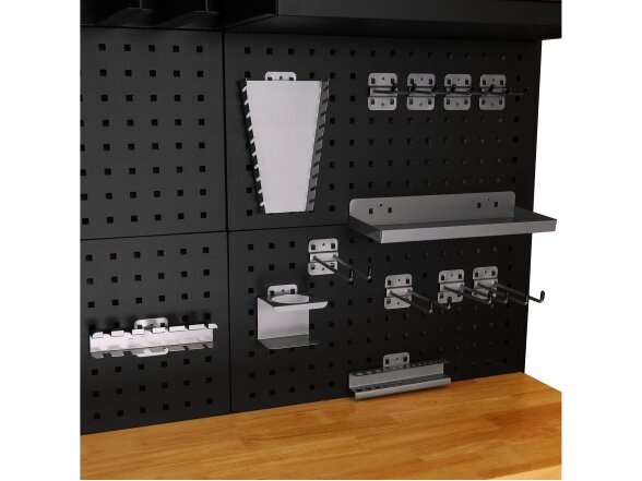 Sherman tool cabinet on casters with workbench, 14 elements 20