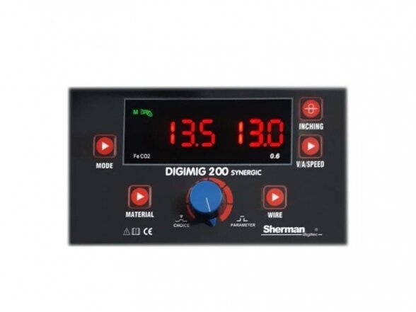 Sherman komplektas - DIGIMIG 200 Synergic suvirinimo pusautomatis, 200A, 230V 5