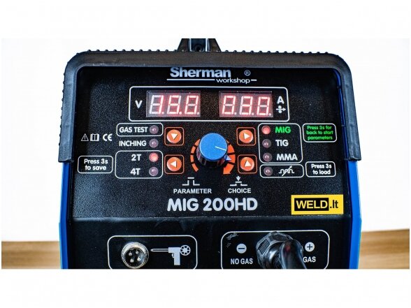 Sherman komplektas - DIGIMIG 200HD suvirinimo aparatas, 200A, 230V 13