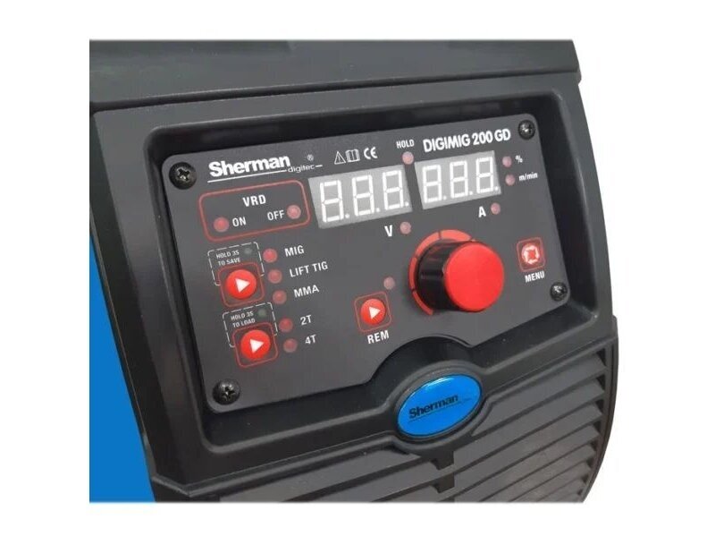 Sherman komplektas - DIGIMIG 200GD Suvirinimo pusautomatis, 200A, 230V 10 Sherman komplektas - DIGIMIG 200GD Suvirinimo pusautomatis, 200A, 230V 10