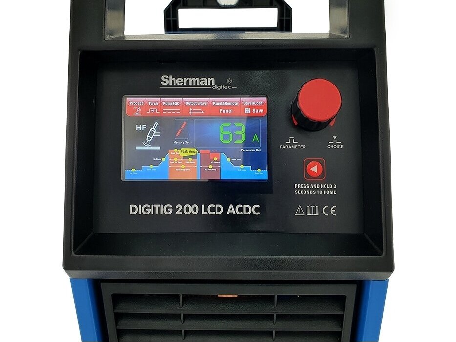 Sherman DIGITIG 200 LCD AC/DC Welding Machine, 200A, 230V 3 Sherman DIGITIG 200 LCD AC/DC Welding Machine, 200A, 230V 3