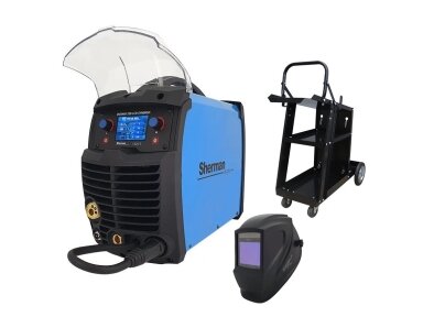 Synergic MIG/MAG Welder DIGIMIG 205 LCD Synergic 230V 200A with Welding Helmet V6B and Trolley Synergic MIG/MAG Welder DIGIMIG 205 LCD Synergic 230V 200A with Welding Helmet V6B and Trolley