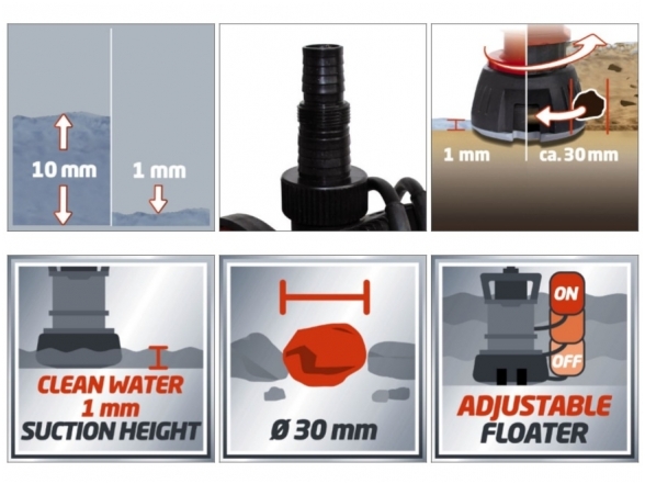 Einhell GE-DP 7330 LL ECO Siurblys nešvariam vandeniui 2 Einhell GE-DP 7330 LL ECO Siurblys nešvariam vandeniui 2