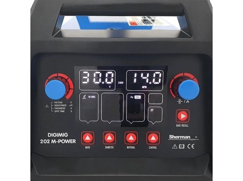 Synergic Inverter Welding Machine Sherman DIGIMIG 202 M-POWER, 200A, 230V 5