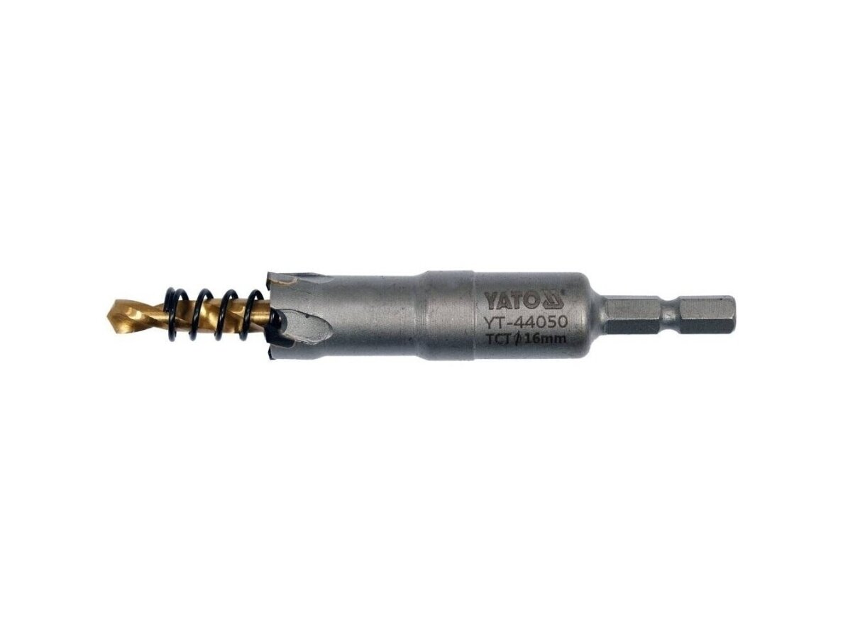 Skylių pjūklas / grąžtas metalui TCT, 16 mm Skylių pjūklas / grąžtas metalui TCT, 16 mm