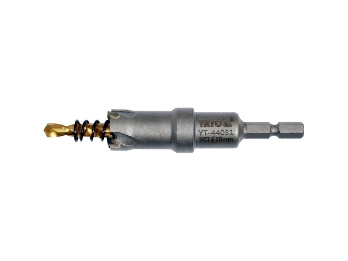 Skylių pjūklas / grąžtas metalui TCT, 18 mm Skylių pjūklas / grąžtas metalui TCT, 18 mm