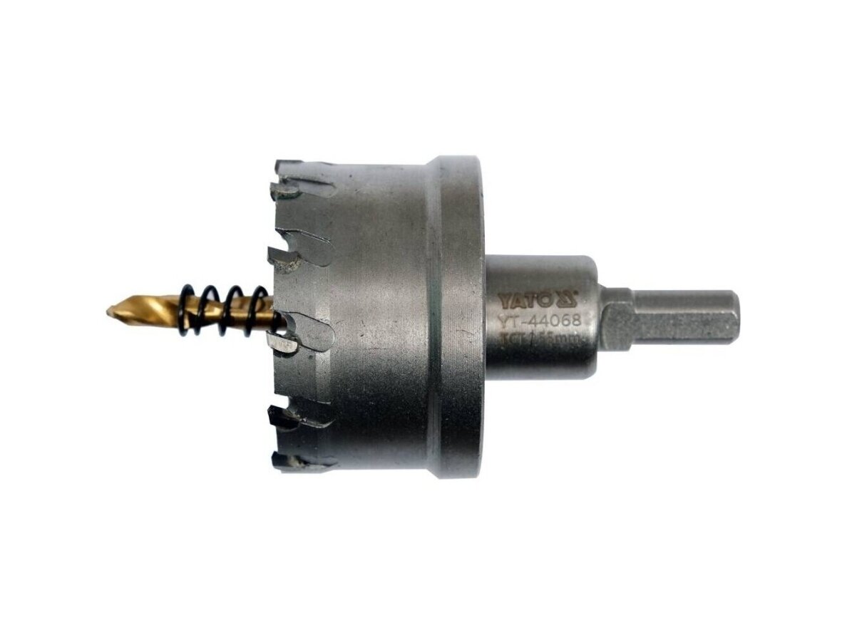 Skylių pjūklas / grąžtas metalui TCT, 55 mm Skylių pjūklas / grąžtas metalui TCT, 55 mm