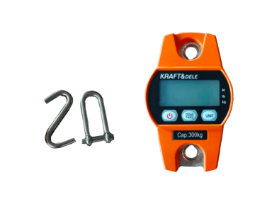 Digital hanging scales with hook Kraftdele, 300kg Digital hanging scales with hook Kraftdele, 300kg