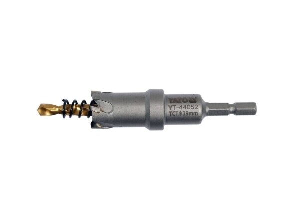 Skylių pjūklas / grąžtas metalui TCT, 19 mm Skylių pjūklas / grąžtas metalui TCT, 19 mm