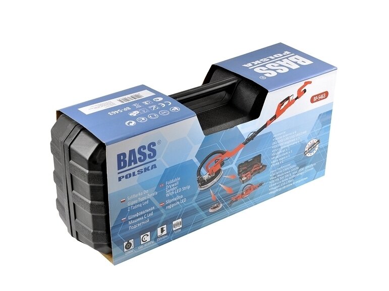 Bass Polska BP-5463 Plaster Sander 225 mm, 1010W, with Lighting 4