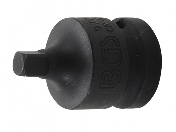 Smūginis adapteris | vidinis kvadratas 12.5 mm (1/2") - išorinis kvadratas 6.3 mm (1/4") Smūginis adapteris | vidinis kvadratas 12.5 mm (1/2") - išorinis kvadratas 6.3 mm (1/4")