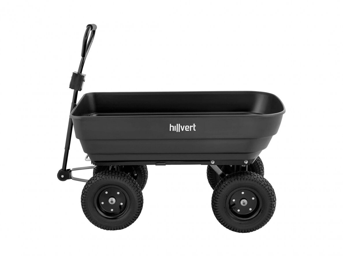Sodo vežimėlis - 350 kg - 125 l, Hillvert HT-Q.BASS-125G 1 Sodo vežimėlis - 350 kg - 125 l, Hillvert HT-Q.BASS-125G 1