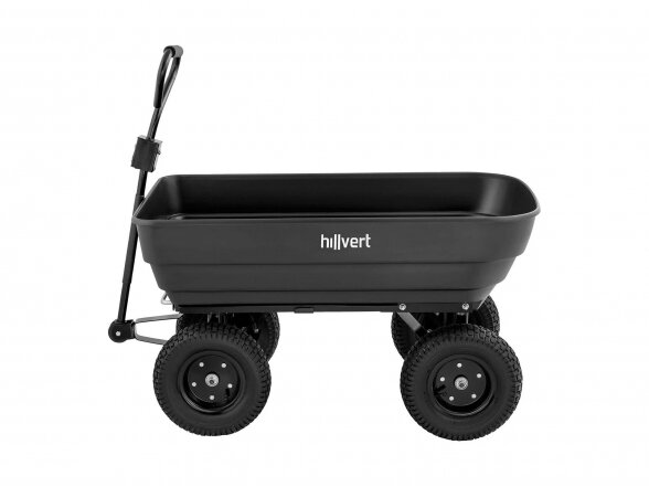 Sodo vežimėlis - 350 kg - 125 l, Hillvert HT-Q.BASS-125G 1 Sodo vežimėlis - 350 kg - 125 l, Hillvert HT-Q.BASS-125G 1