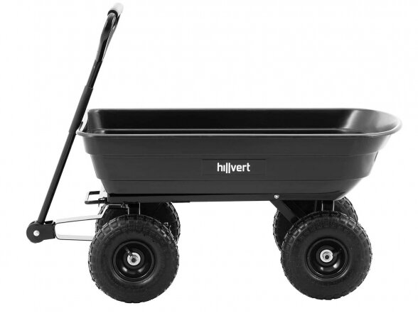 Sodo vežimėlis, pakreipiamas - 300 kg - 75 l, Hillvert HT-Q.BASS-300B 3 Sodo vežimėlis, pakreipiamas - 300 kg - 75 l, Hillvert HT-Q.BASS-300B 3