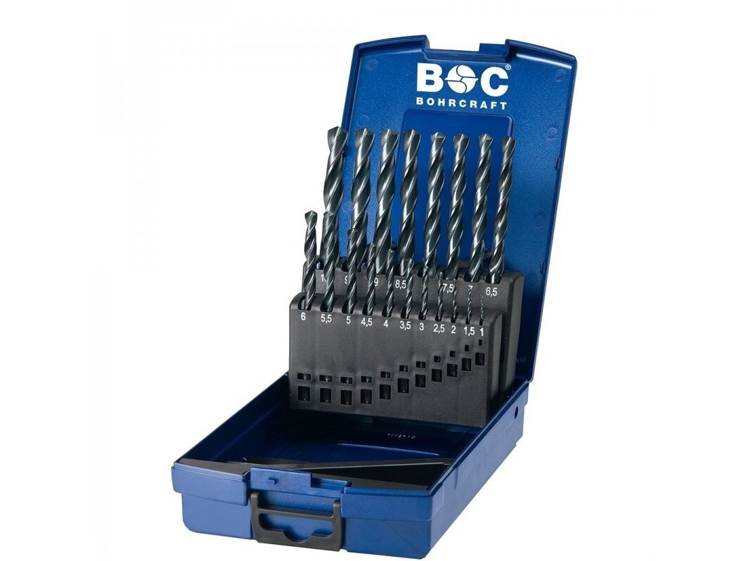 Spiral Drill Bit Set DIN 338 HSS BOHRCRAFT (19 pcs.) Spiral Drill Bit Set DIN 338 HSS BOHRCRAFT (19 pcs.)