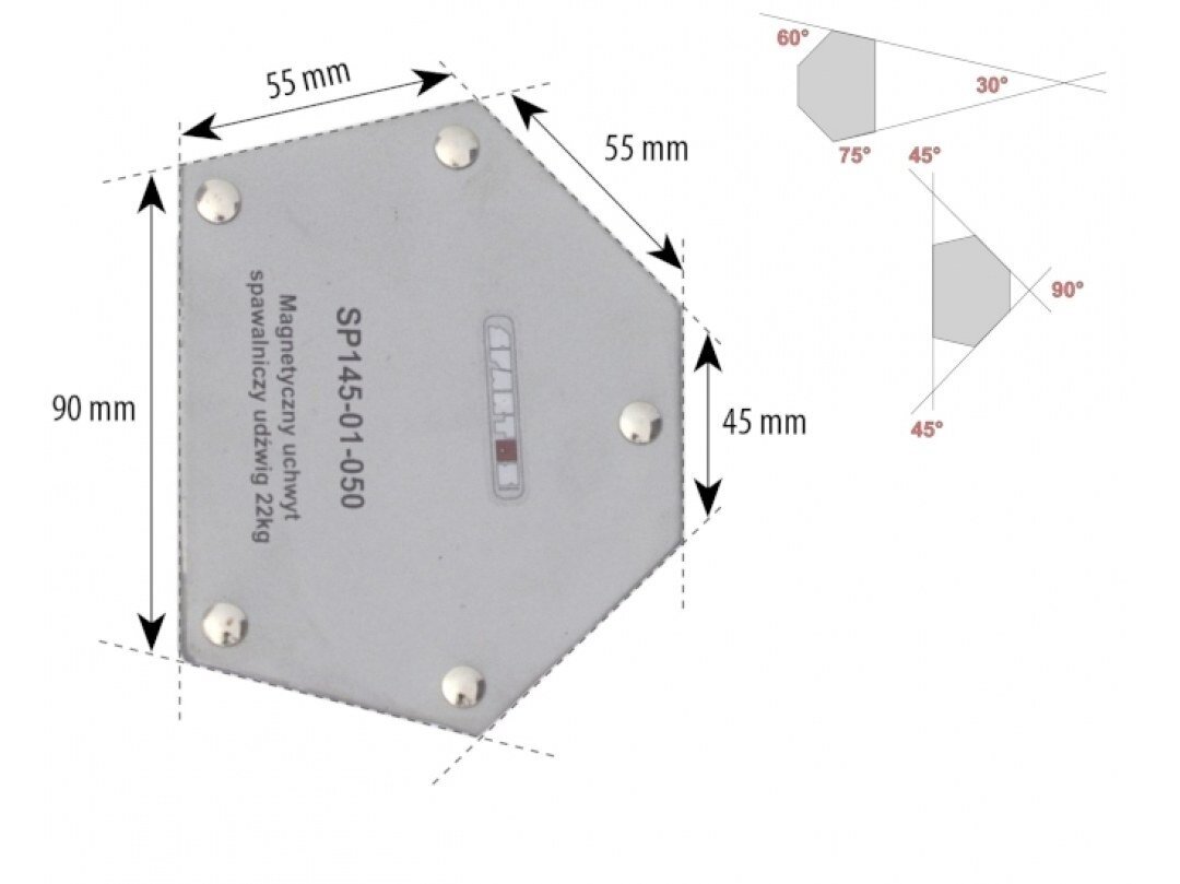 Spartus Welding Magnet, Payload 22kg