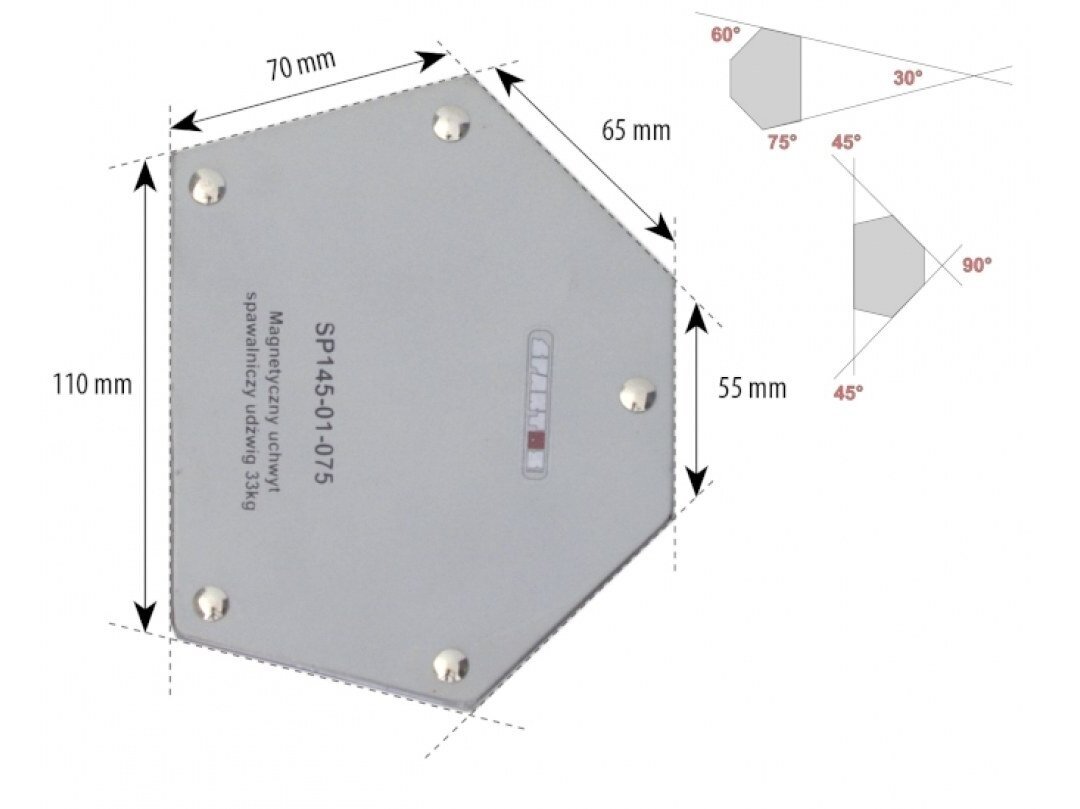 Spartus Welding Magnet, Load 33kg