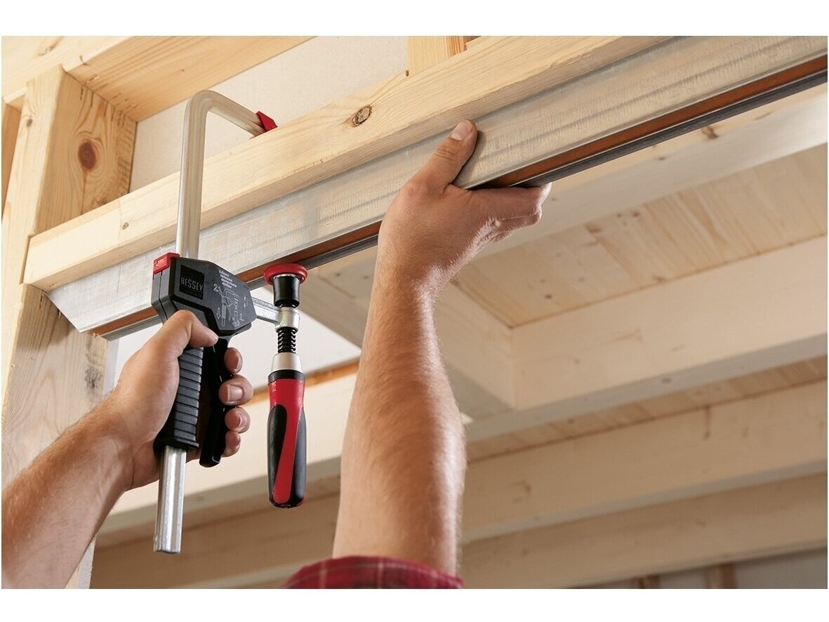 Bessey EHZ60-2K One-Handed Clamp with Plastic Handle, Max. Clamping Length 600 mm 3 Bessey EHZ60-2K One-Handed Clamp with Plastic Handle, Max. Clamping Length 600 mm 3